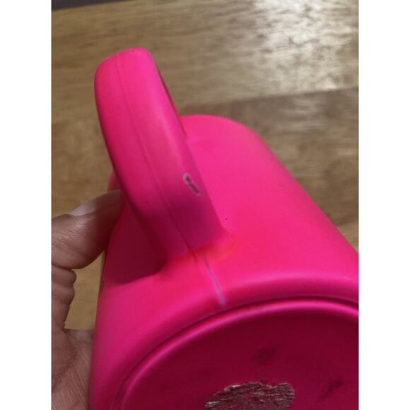 Buc-ees Hot Pink Coated Glass Mug Coffee Tea - Picture 4 of 4